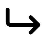 Corner Down Right SVG Icon